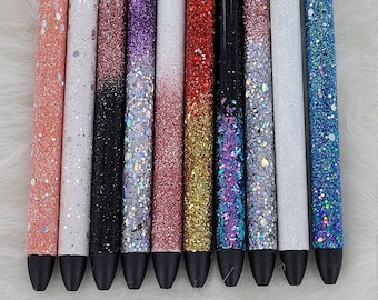 Custom Glitter Refillable Gel Pen
