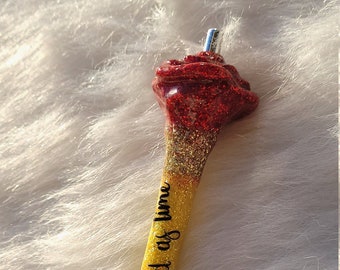 3D Molded Rose Refillable Gel Pen