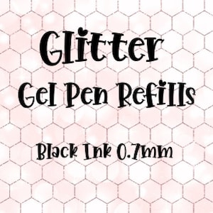 Glitter Gel Pen Refills 0.7mm Medium Point Refill