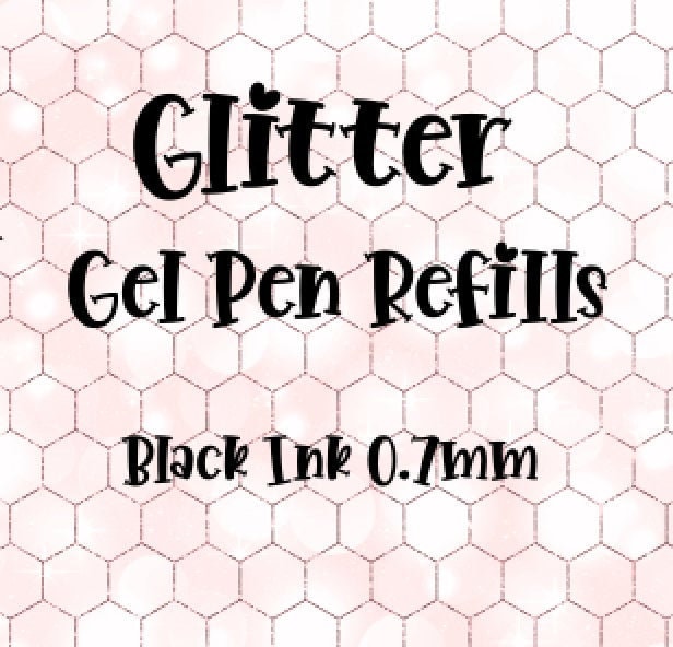 Glitter Gel Pen Refills 0.7mm Medium Point Refill