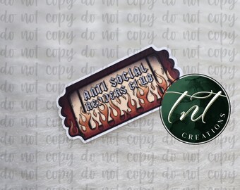 Anti-Social Readers Club Aufkleber