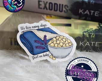 Lizensierter Ravenhood Sticker | E-Reader-Vinyl-Aufkleber | Kate Stuart | Bücherwurm Geschenke | Wir lieben Regentage