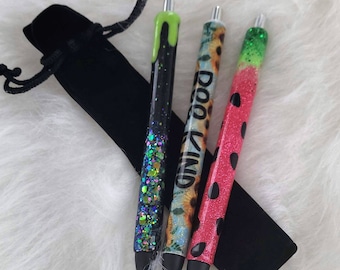 Whimsical Glitter Refillable Gel Pen