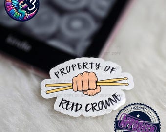 Lizensierter Bittersweet Sinfonie Aufkleber | E-Reader-Vinyl-Aufkleber | Kate Stuart | Bücherwurm Geschenke | Eigentum von Reid