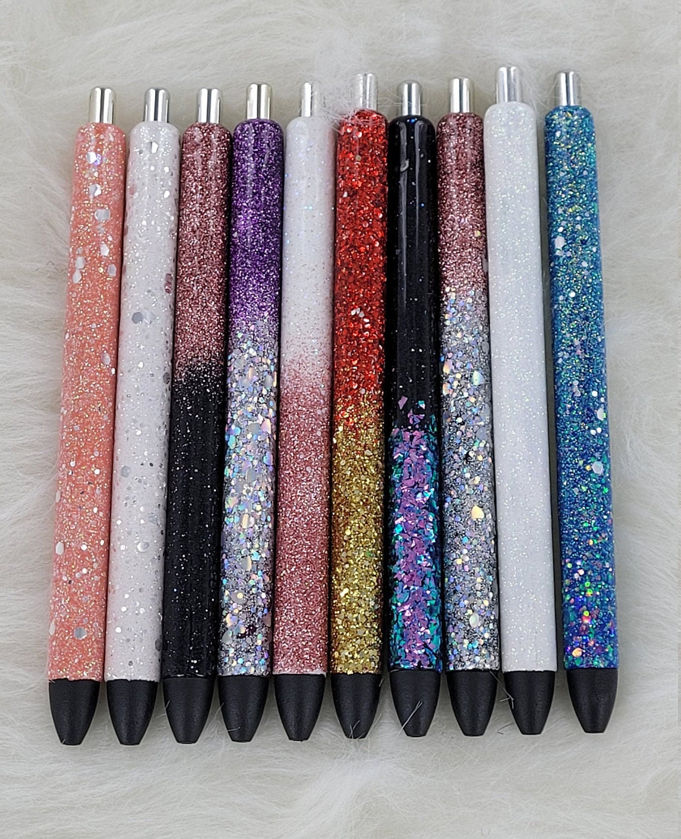 ON SALE Glitter / Solid Color GEL Pens Completely Customizable 