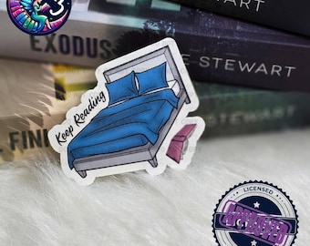 Lizensierter Ravenhood Sticker | E-Reader-Vinyl-Aufkleber | Kate Stuart | Bücherwurm Geschenke | Lesezeichen - Dom