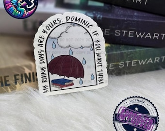Lizensierter Ravenhood Sticker | E-Reader-Vinyl-Aufkleber | Kate Stuart | Bücherwurm Geschenke | Regnerische Tage Dom