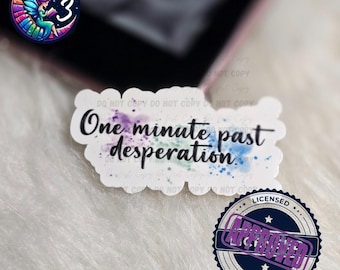 Lizensierter Bittersweet Sinfonie Aufkleber | E-Reader-Vinyl-Aufkleber | Kate Stuart | Bücherwurm Geschenke | One Minute Zitat