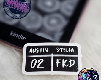 Lizensierter Bittersweet Sinfonie Aufkleber | E-Reader-Vinyl-Aufkleber | Kate Stuart | Bücherwurm Geschenke | Stella FK´D