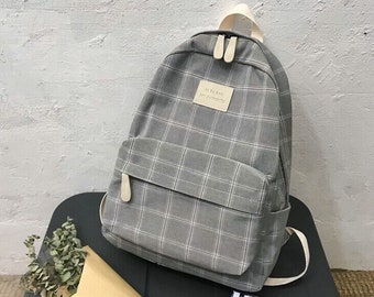 aesthetic black backpack