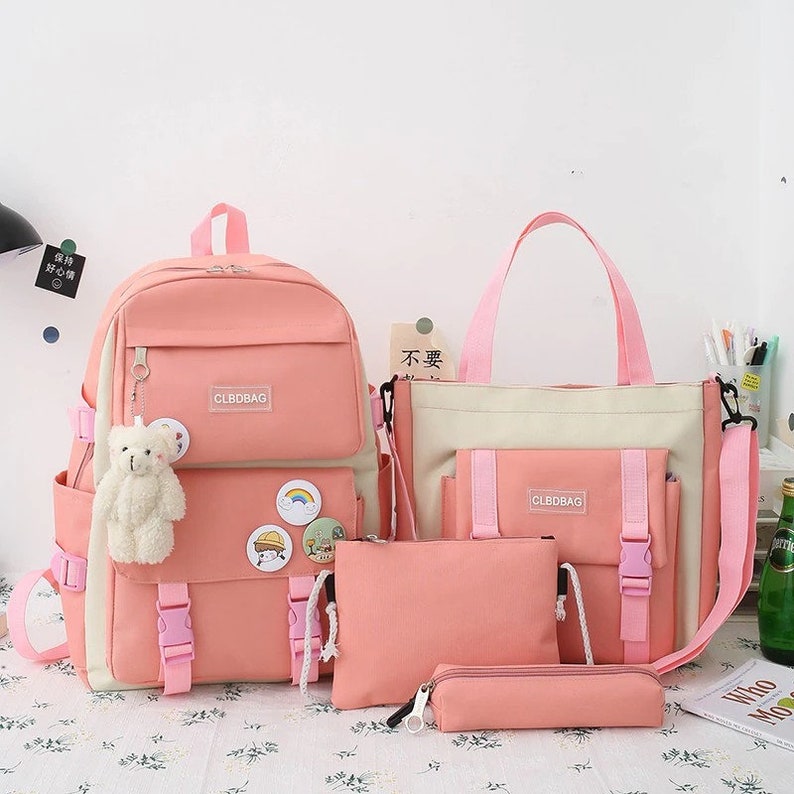 kawaii pink backpack