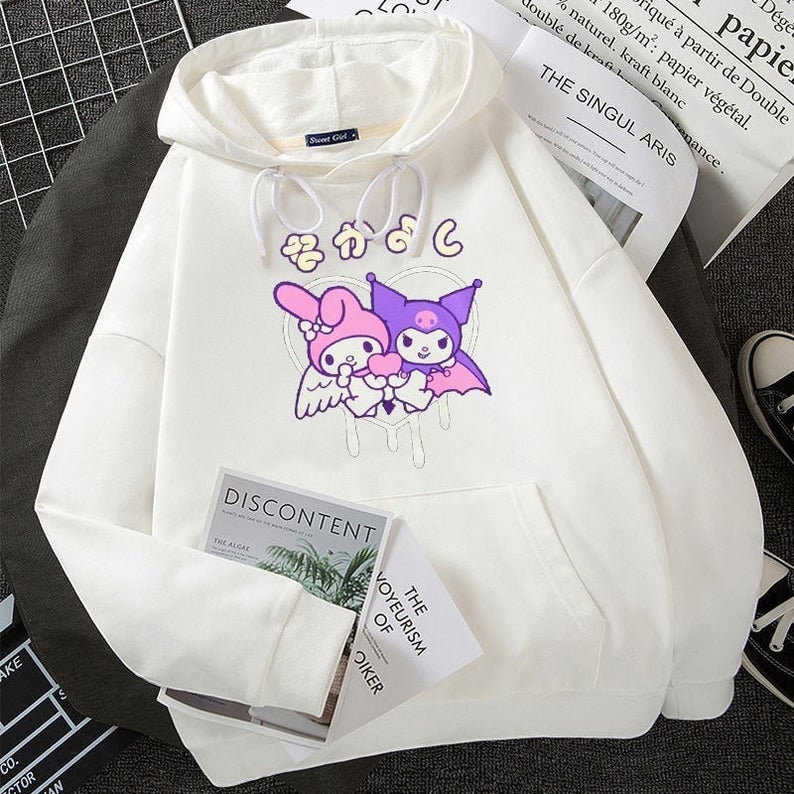Kuromi Pastel Goth Hoodie Sanrio Kawaii Clothing Harajuku Etsy