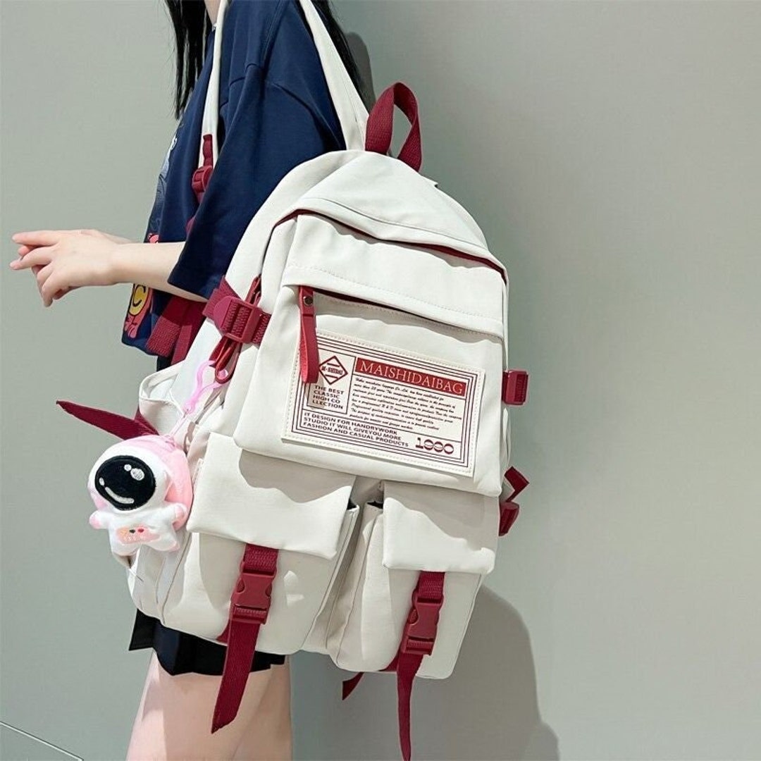 Waterproof Kawaii Backpack High School Girls Backpack Harajuku Etsy