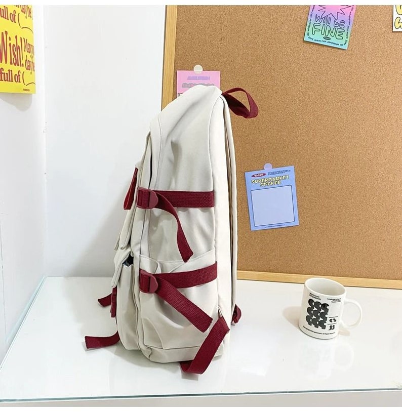 Waterproof Kawaii Backpack High School Girls Backpack Harajuku Etsy