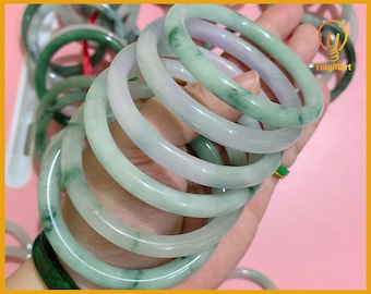58.1 mm 認定天然未処理グレード A 翡翠バングル/グアテマラ翡翠