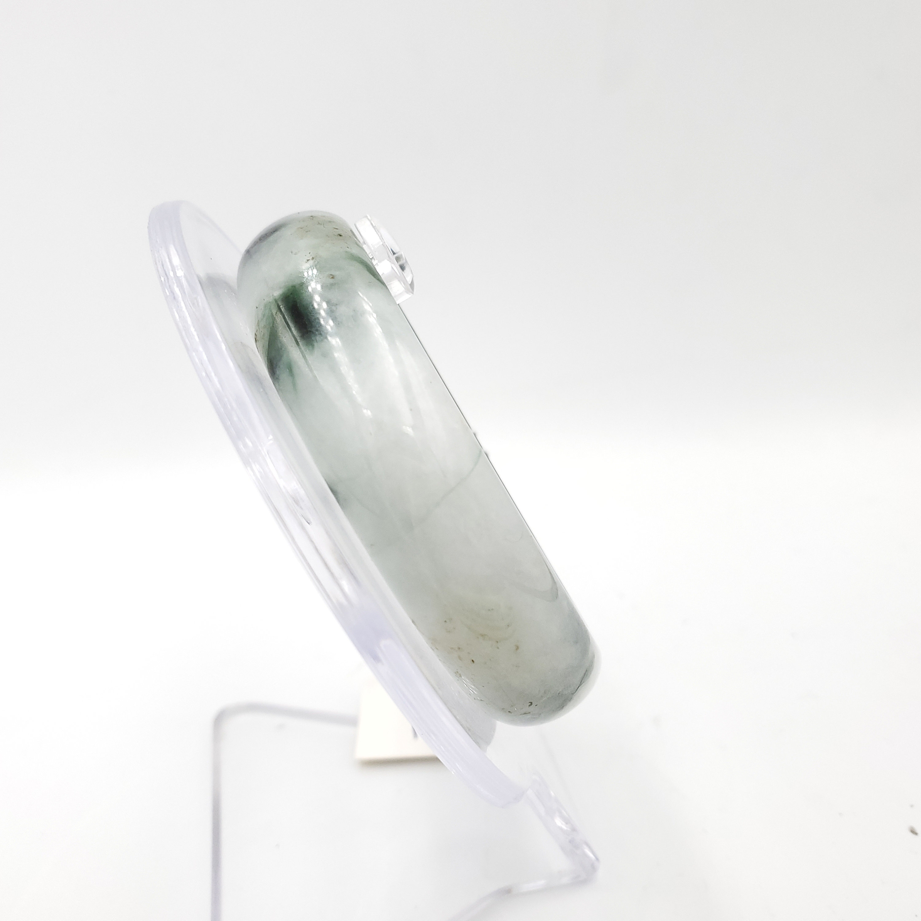 Yingmart 54 mm 72BJGB54002 本物のビルマ翡翠 A ライトグリーン