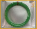 Green Jadeite Jade Bangle Bracelet 45-75mm | Vintage Gemstone Jewelry for Men - Mother's Day gift - Elegant Gift Bracelet for Sister Grandma product logo