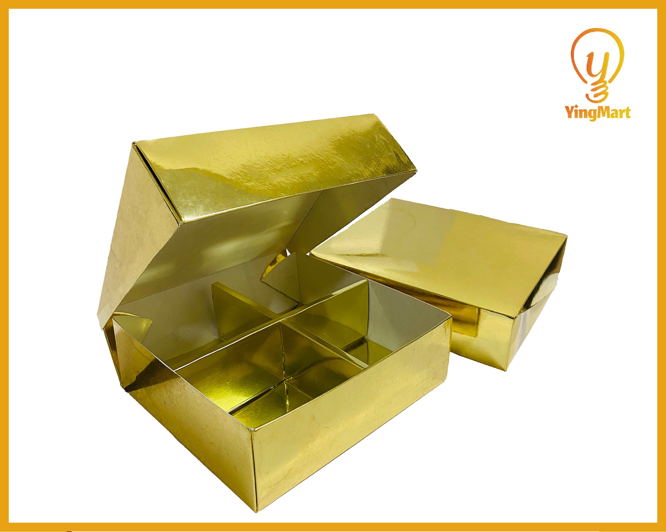 Yingmart Set 10 Luxury Golden Cake Gift Boxes for Newyear -  Israel
