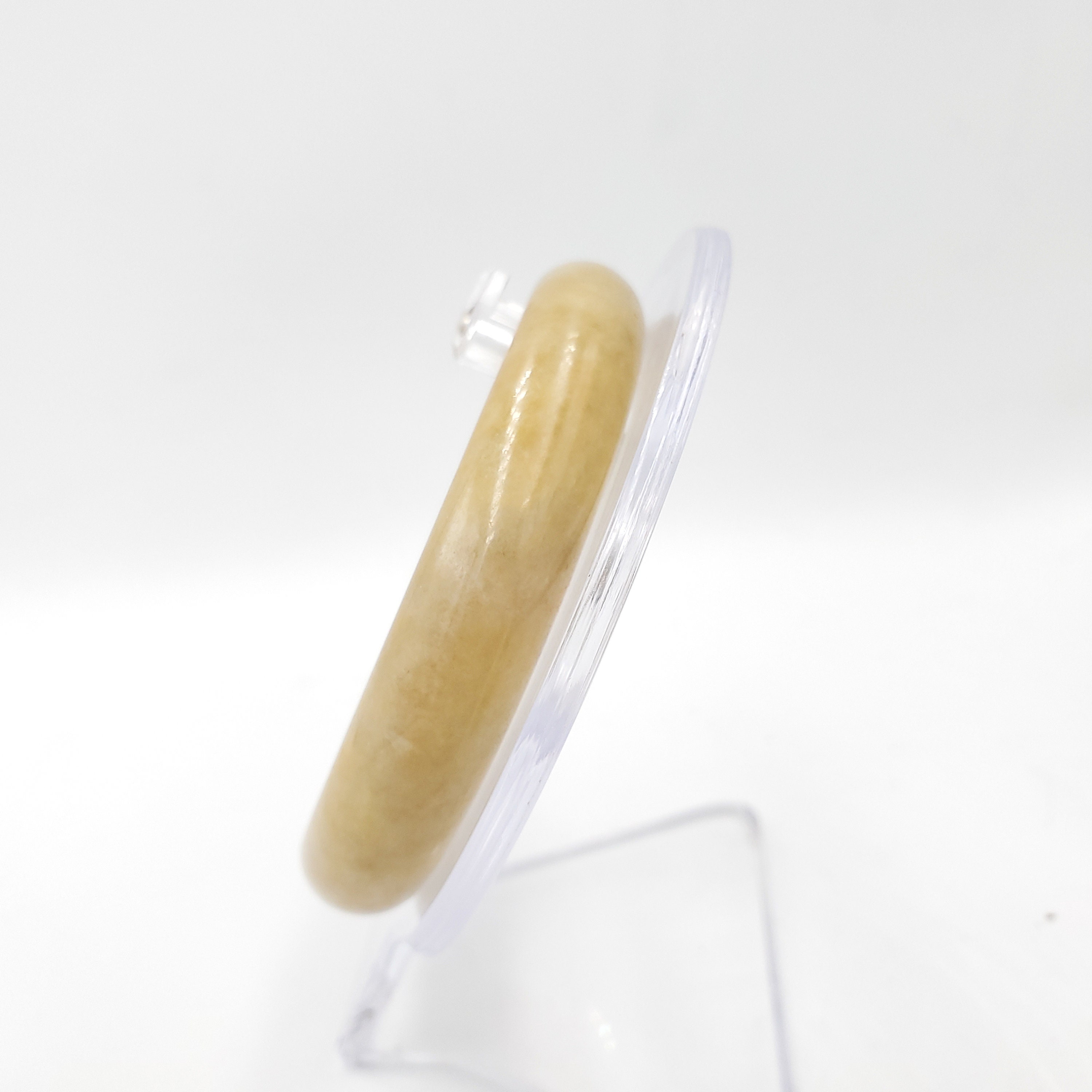 やすた様 Yingmart 58 Mm 70BJY58008 Genuine Burmese Jade A Yellow