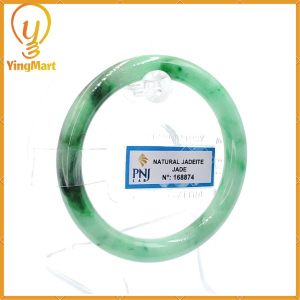 YingCollection 53 mm PNJ 168874 認定天然色グリーンとブラック