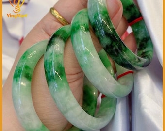 62.1 mm 本物の翡翠バングル 本物のグリーン翡翠バングル 天然