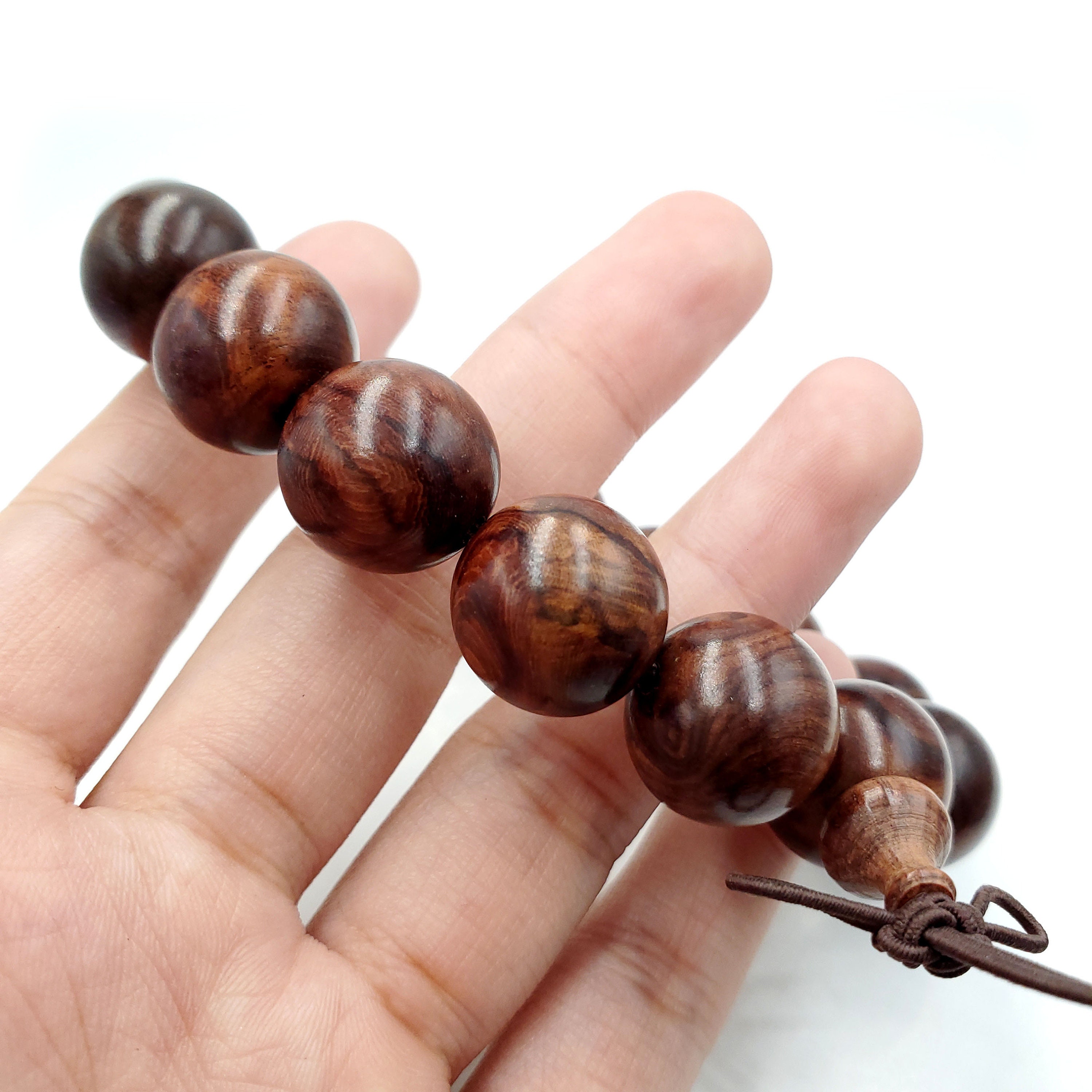 Yingmart Golden Silk Nan Wood China Bracelet, Beaded