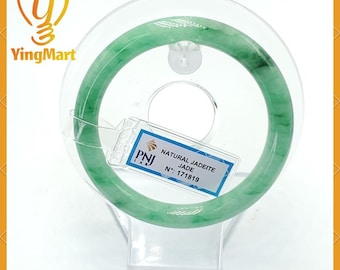 59 mm カモフラージュグリーン ジェダイト バングルブレスレット、認定