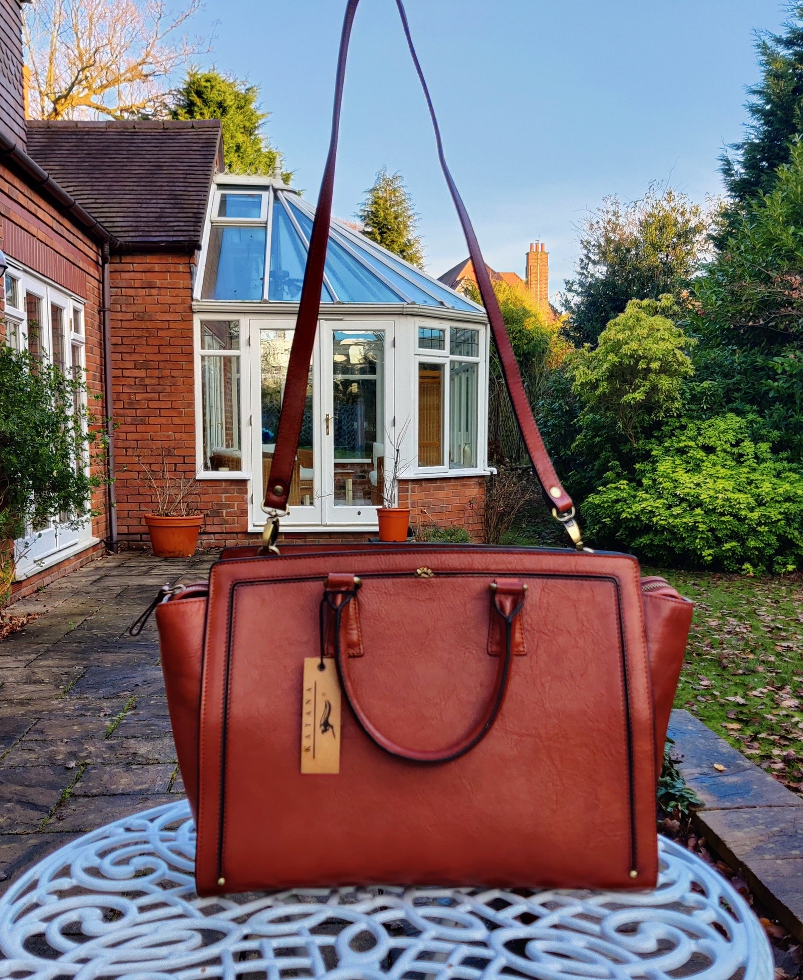 Katana Leather Work Bag Leather Grab Bag Leather Handbag Etsy