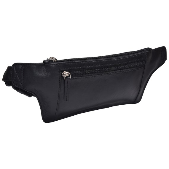 flat fanny pack leather