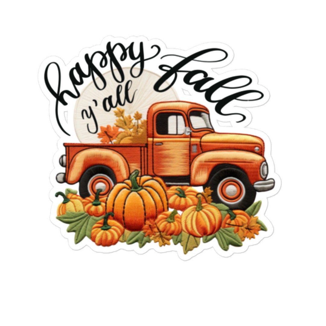 Happy Fall Sticker - Etsy