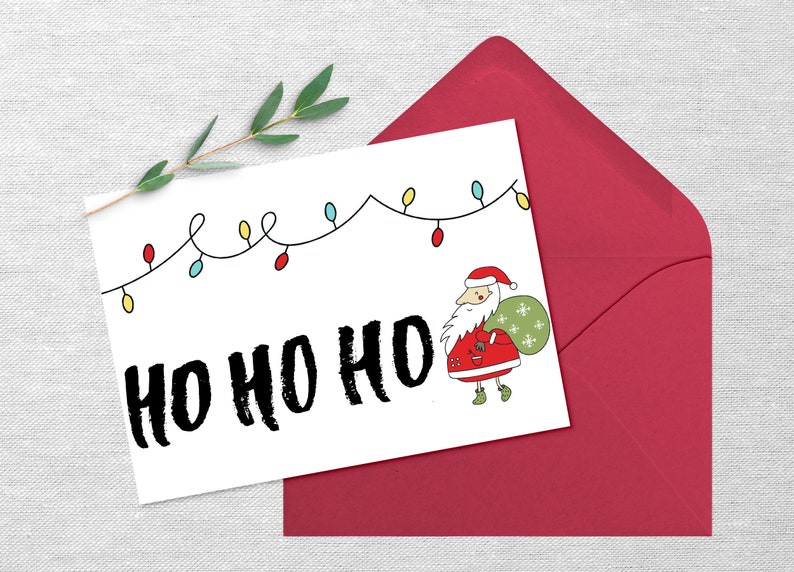 Printable Christmas Card 5x7 Christmas Card Holiday Card | Etsy