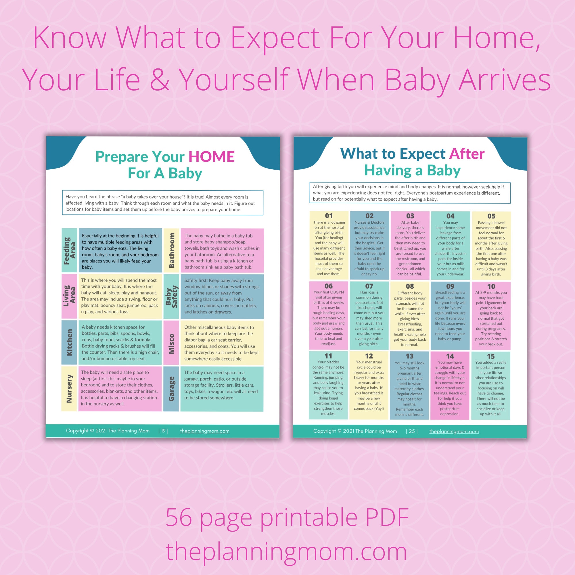 Baby Planning Kit Baby Planner Baby Planning Checklist New Etsy