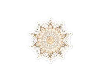 Delicate Mandala Sacred Geometry Meditation Spirituality Bubble-free stickers