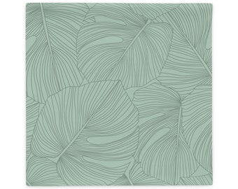 Monstera Leaves Pillow Case