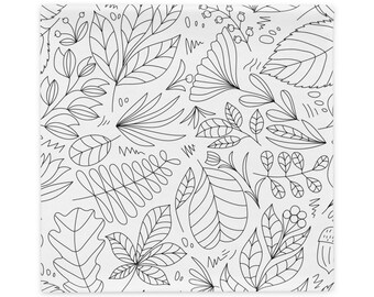 Nature Doodles Pillow Case