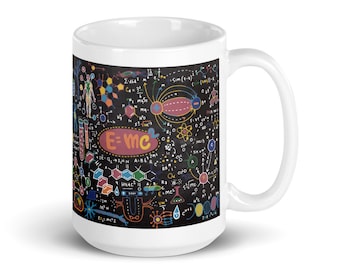 Scientific Formulas and Calculations Mug with White mug
