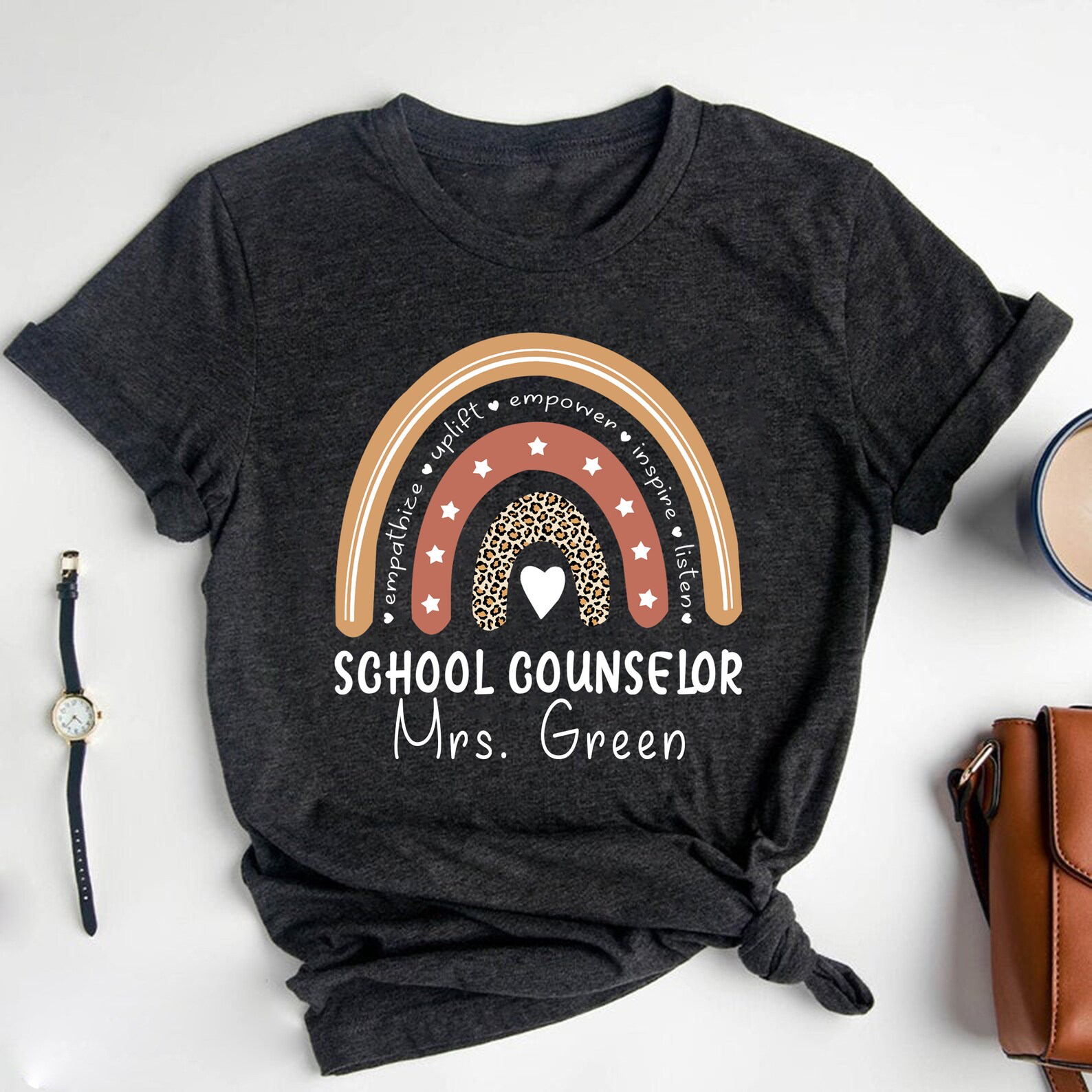 Personalized School Counselor Shirt Teacher Back To School Etsy