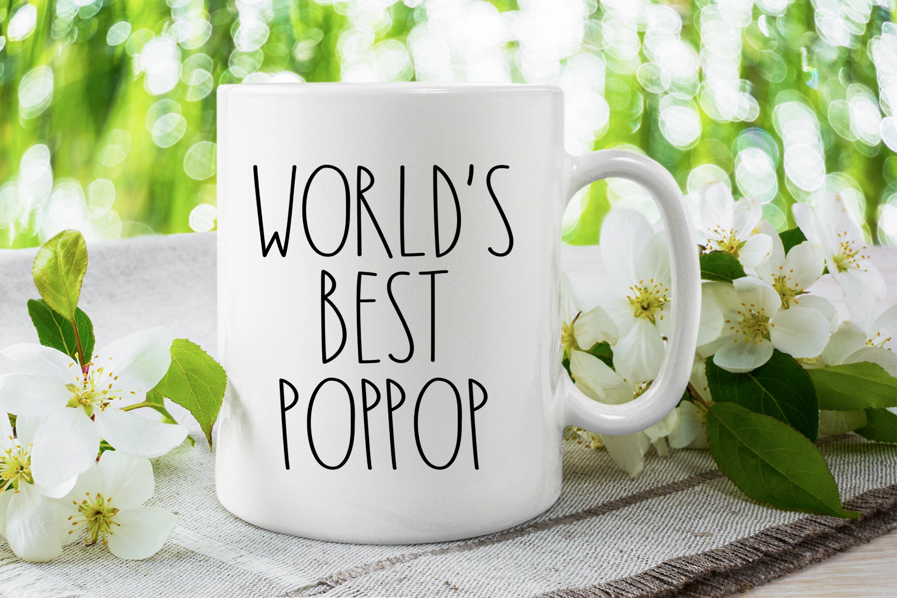 World's Best Poppop Coffee Mug Poppop Coffee Cup Etsy