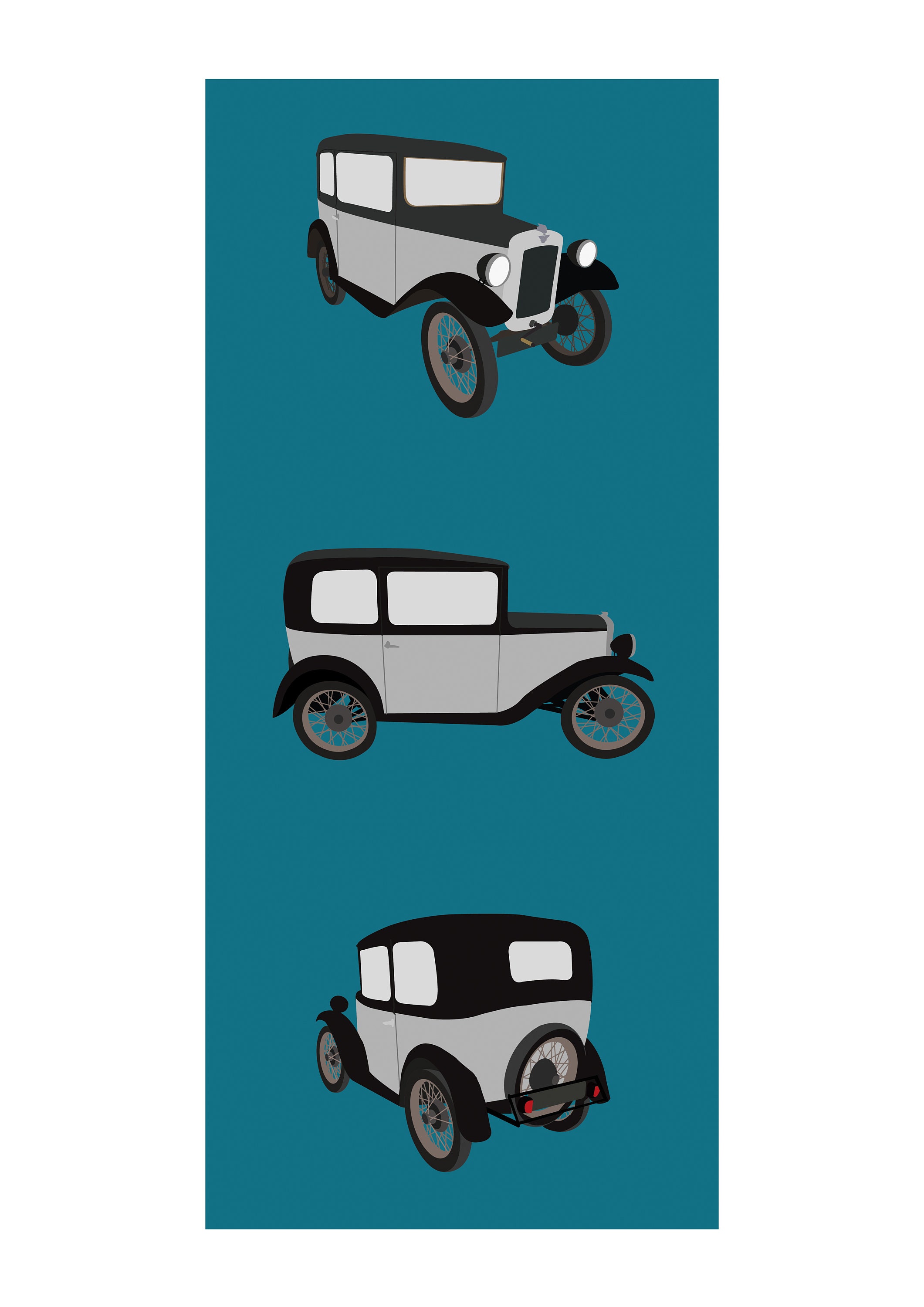 Vintage Car Print Etsy