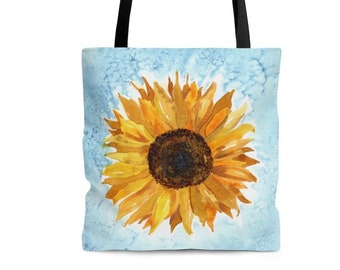 sunflower tote bag for mom, work bag tote, carryall bag, sunflower gifts for women, 60th birthday gift, sunflower bridesmaid gifts, eco bag