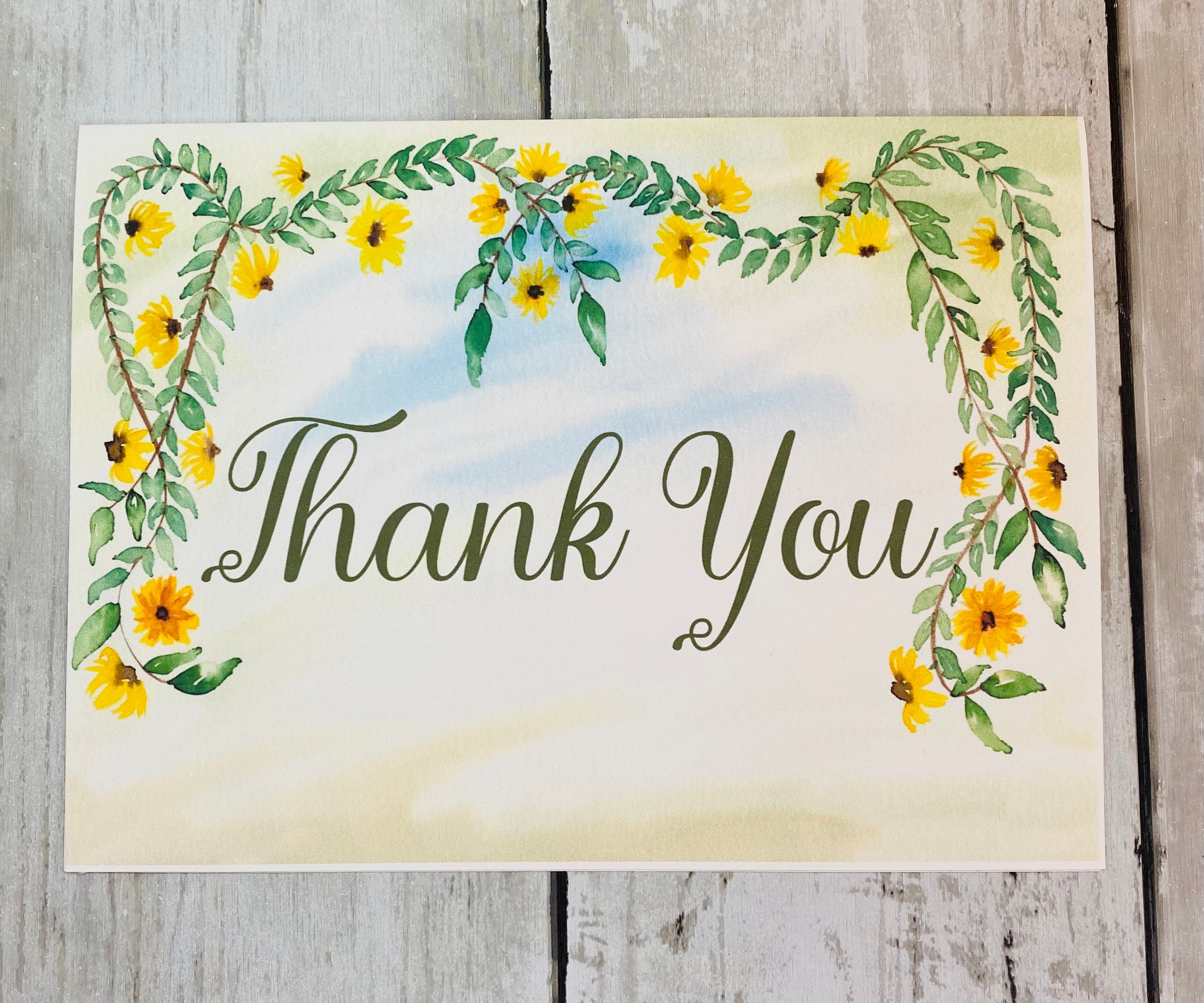 Sunflower Card Hostess Thank You Card for Mom Mentor Card - Etsy