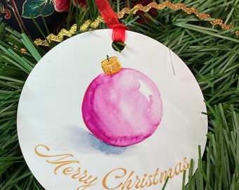 Christmas Ornament Metal, Christmas Ornament for Family, Xmas Ornament for Kids, Holiday Ornament for Coworker