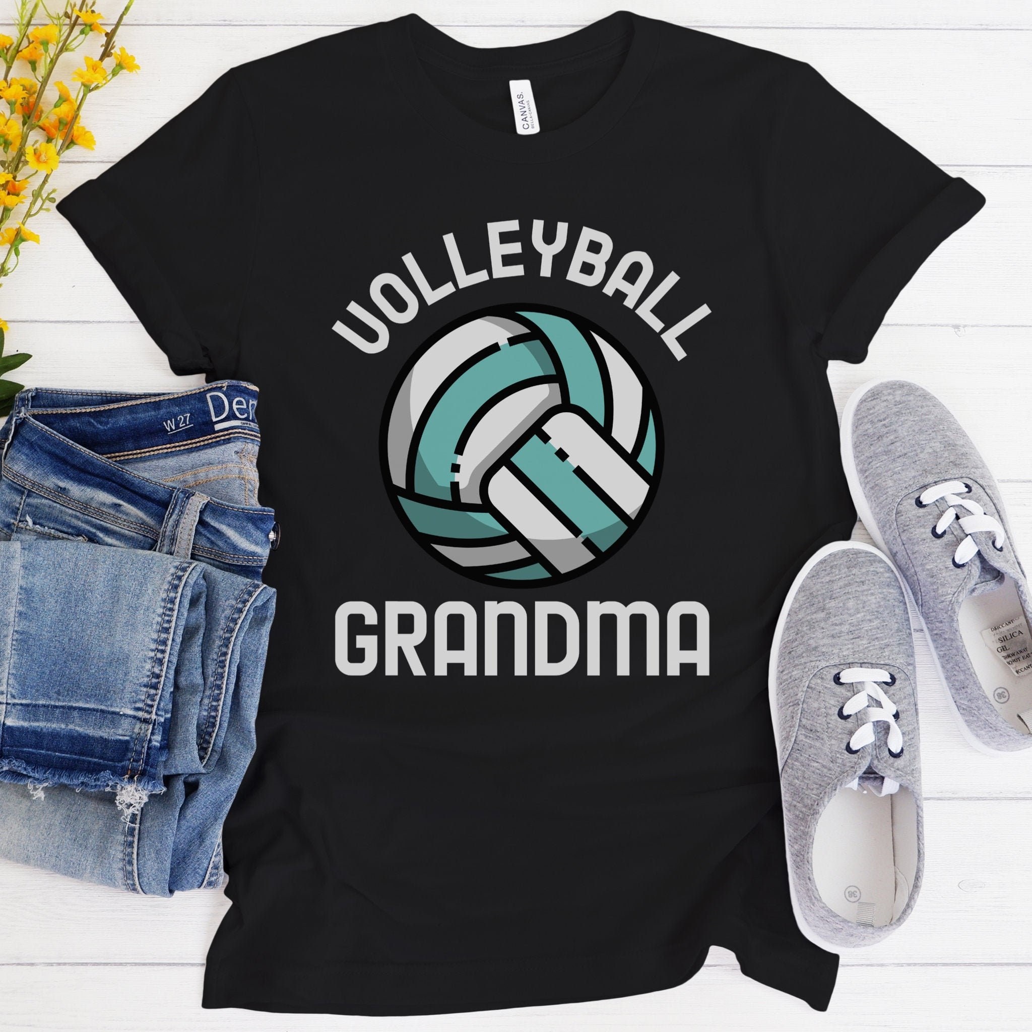 Volleyball Grandma Shirt Womens Volleyball Tshirt Grandma Etsy