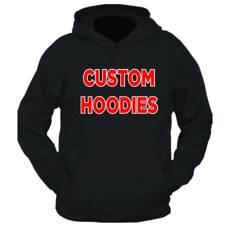 Custom Cotton/Poly Hoodie – Personalized Design image 1