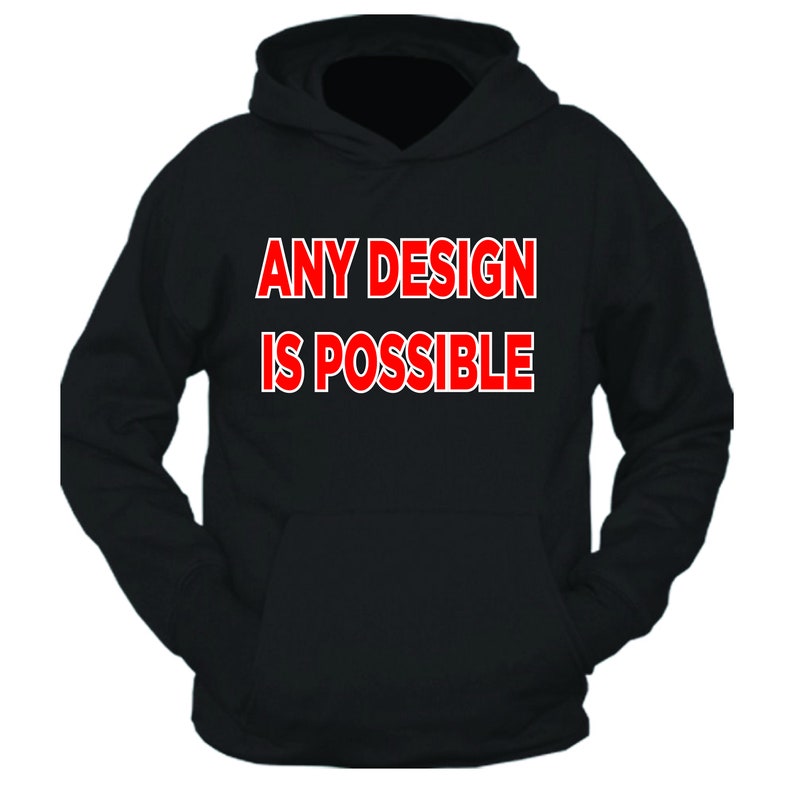Custom Cotton/Poly Hoodie – Personalized Design image 2