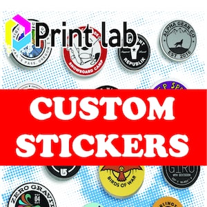 Custom STICKERS - vinyl decals outdoor rated -  personalized - free shipping