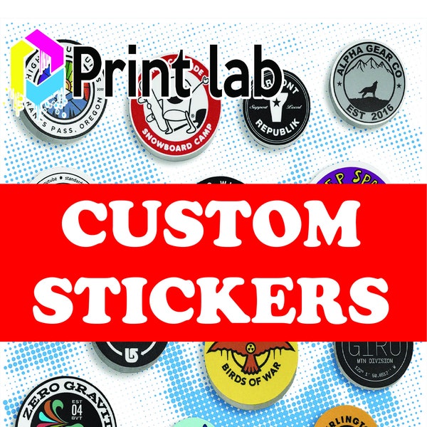 Custom STICKERS - vinyl decals outdoor rated -  personalized - free shipping