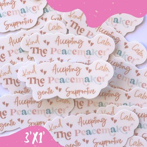 Enneagram Type 9 Sticker / The Peacemaker / Glossy Sticker / Water Resistant Vinyl / Decal / Enneagram Type 9