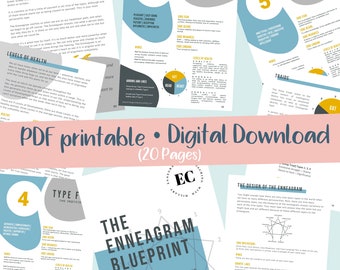 The Enneagram Blueprint Descarga digital/Descarga instantánea/Digital (Versión azul)
