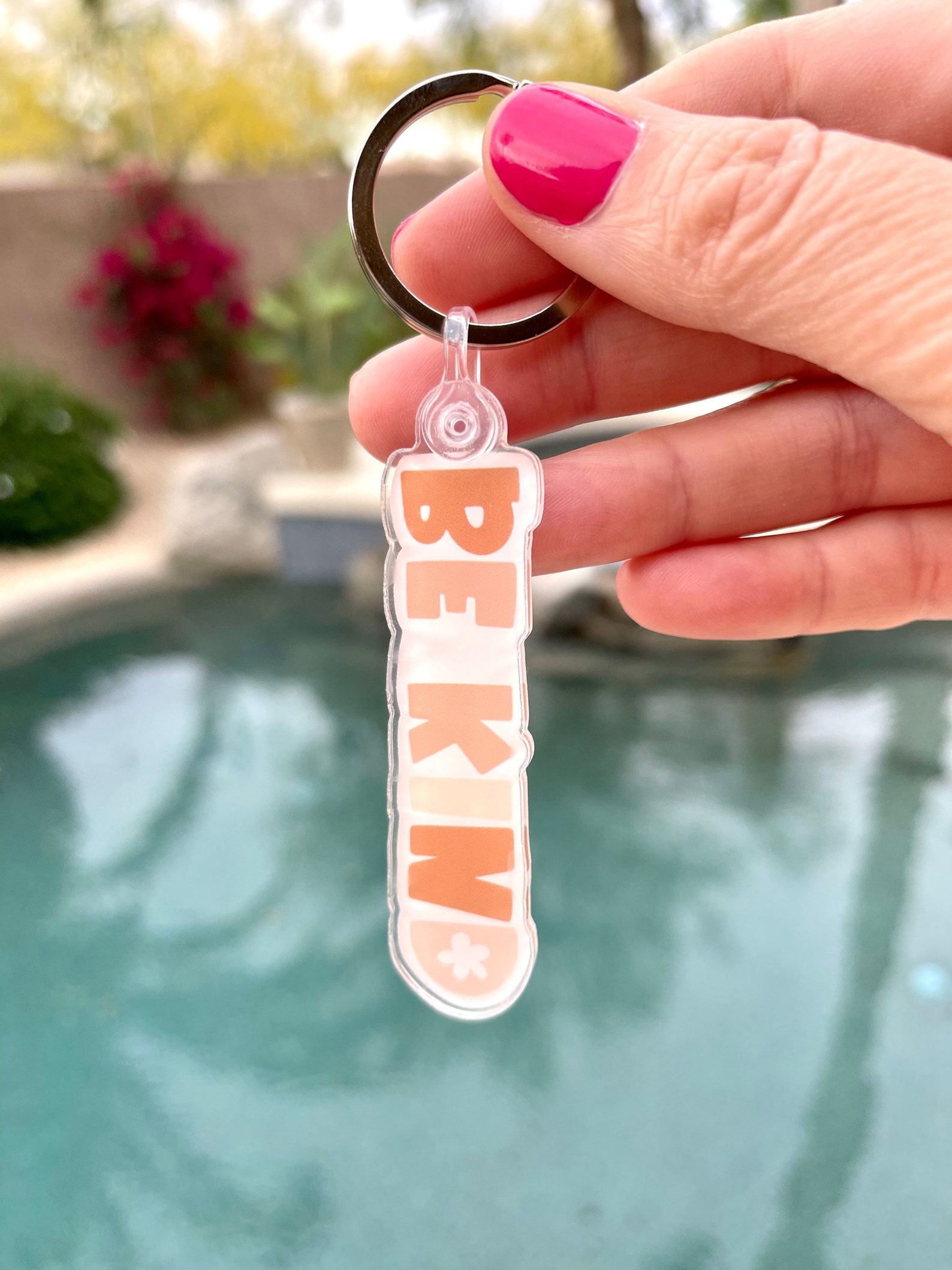 Be Kind Keychain // Aesthetic Keychain // Acrylic Keychain Etsy